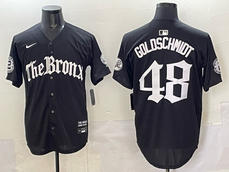 Men New York Yankees #48 Goldschmidt black MLB 2025 Nike jersey 0126